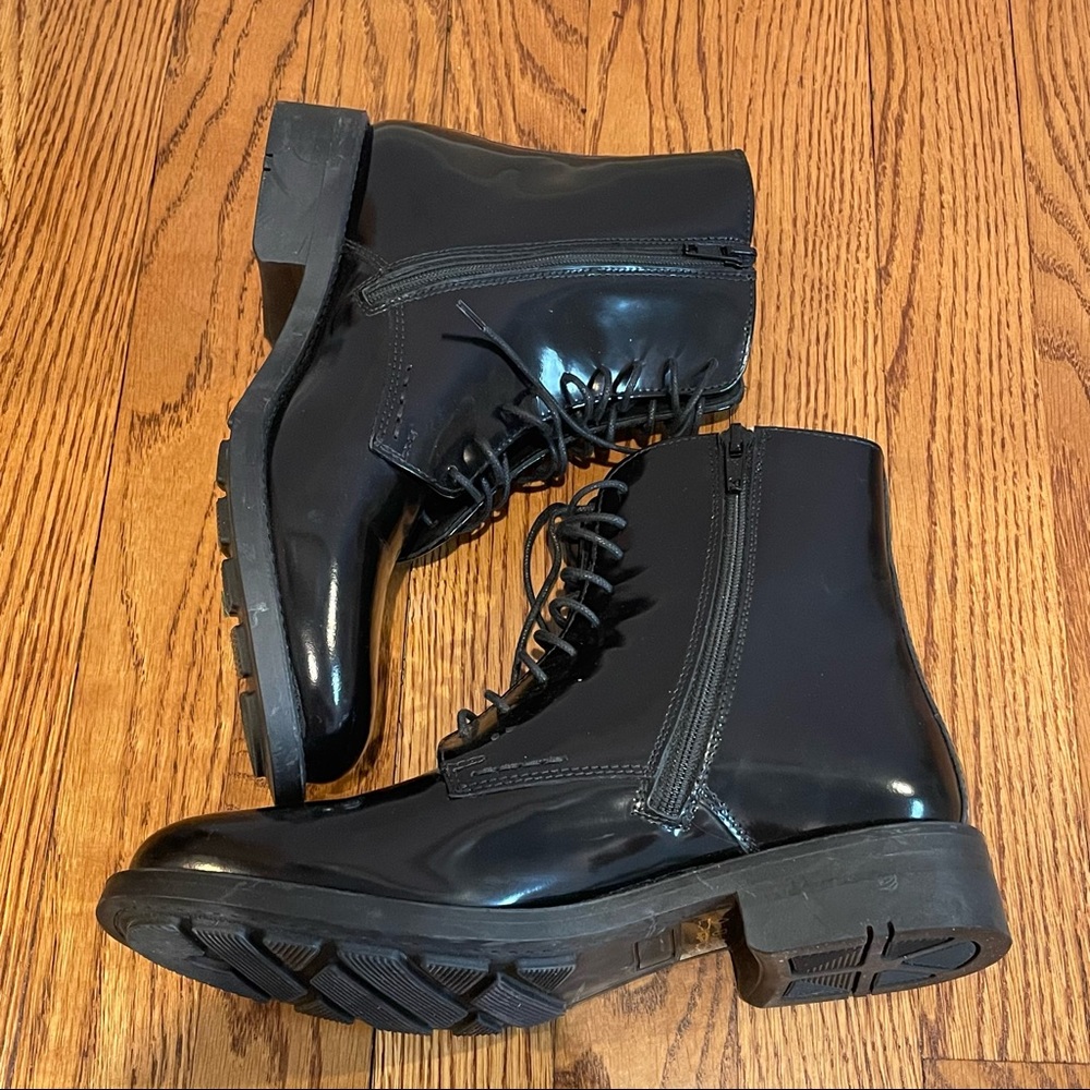 Black Patent Leather Ankle Boots by Kurt Geiger - Picture 4 of 9